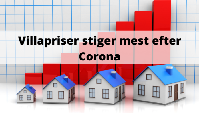 Villapriser stiger mest efter Corona
