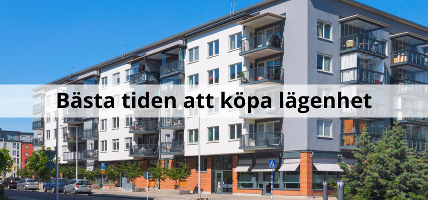 Bästa tiden att köpa lägenhet