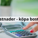 kostnader & avgifter - köpa hus eller bostadsrätt